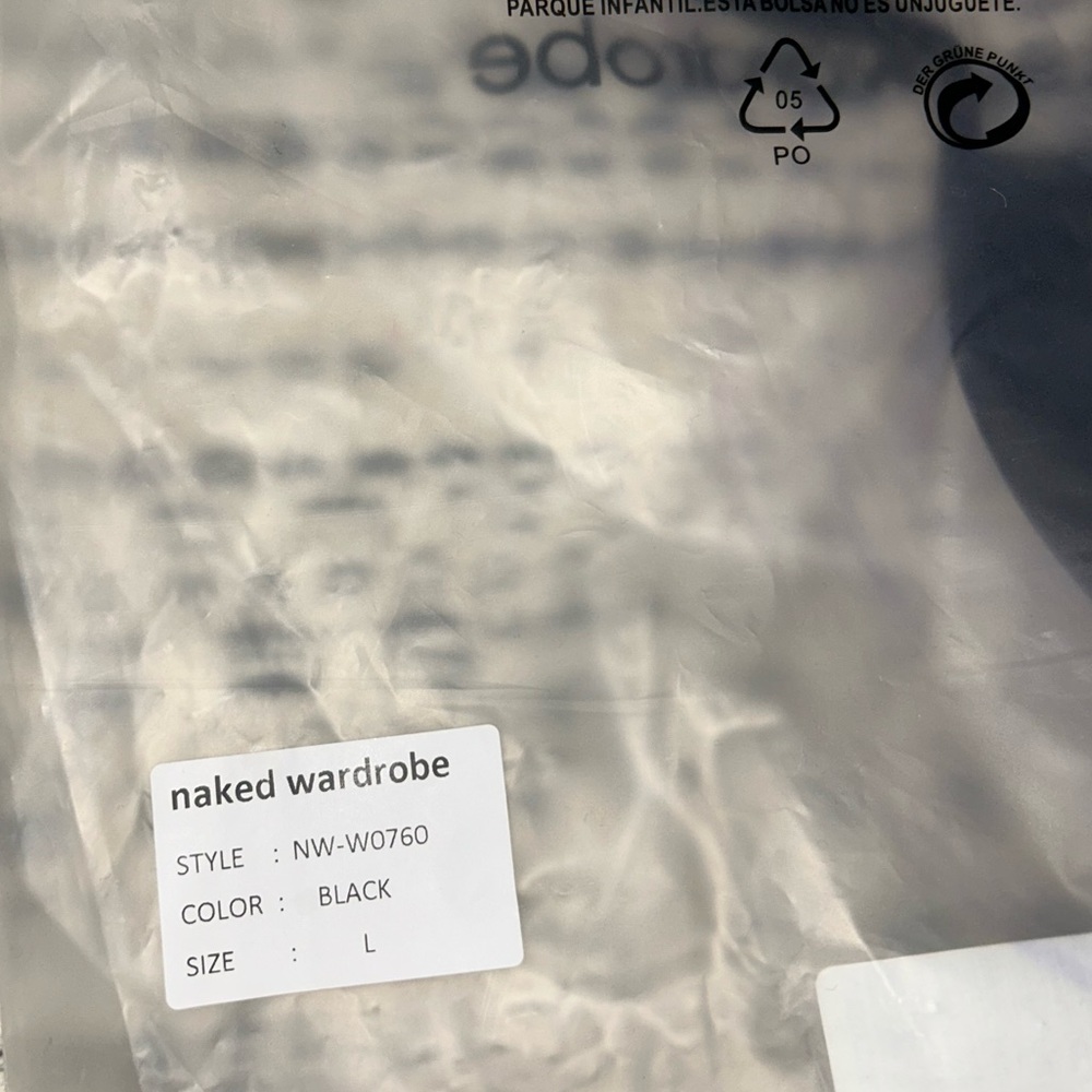 🆕 2/$75 NWT Naked Wardrobe | 2 Piece Underwire Halter Bikini | Black | Large - Picture 6 of 10